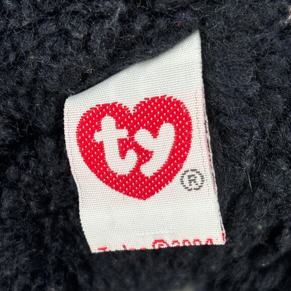 Ty Classic Tugger Black Labrador Dog Plush Lab Puppy Red Collar 12 Inch - Picture 8 of 9